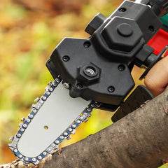 Electric Drill to Chainsaw Conversion Head for Woodworking