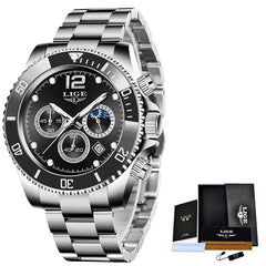 Men's Waterproof Quartz Sports Chronograph Watch