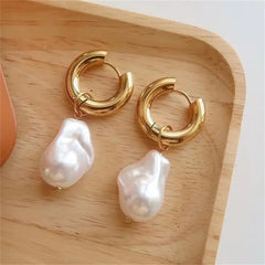 Baroque Pearl Drop Earrings