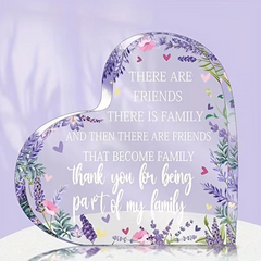 Heart Acrylic Table Decor – Mother's & Father's Day