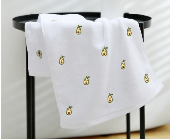 Organic Cotton Avocado Bath Towel (Single Piece)