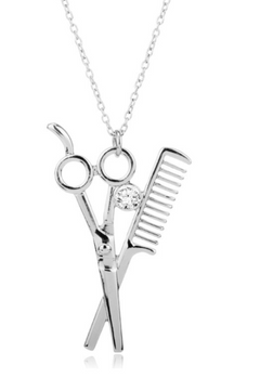 Edward Scissorhands Scissors Comb Necklace