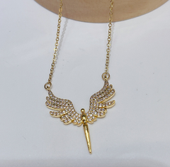 Angel Wings Color Zircon Necklace for Mother's Day
