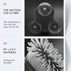 Bottle Cleaning Brush with Double Rotating Bristles