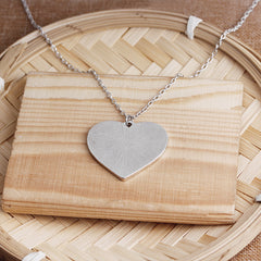 Heart-Shaped Engraved Necklace for Mother's Day Gift