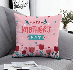 Mother's Day Decorative Pillow Cover with Floral Design