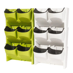 Vertical Garden Wall Planter Set with Self-Watering Pots