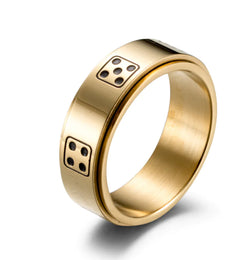 Rotatable Titanium Steel Ring for Men (European & American)