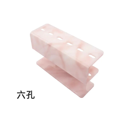 Acrylic Pink Marble Eyelash Tweezer Storage Rack