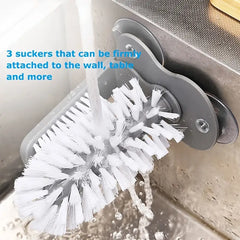 Bottle Cleaning Brush with Double Rotating Bristles
