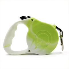 Bone Print Retractable Dog Leash