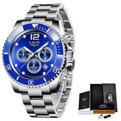 Men's Waterproof Quartz Sports Chronograph Watch