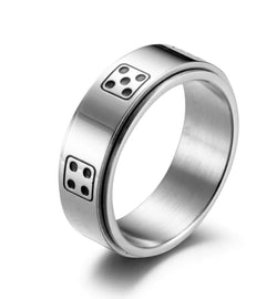 Rotatable Titanium Steel Ring for Men (European & American)