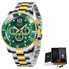 Men's Waterproof Quartz Sports Chronograph Watch