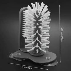 Bottle Cleaning Brush with Double Rotating Bristles