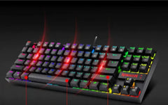 87-Key Mechanical Gaming Keyboard – Green Switch