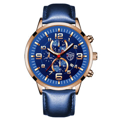 DEYROS Luminous Calendar Quartz Watch for Men