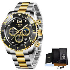 Men's Waterproof Quartz Sports Chronograph Watch