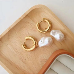 Baroque Pearl Drop Earrings