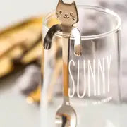 Mini Cat Stainless Steel Spoon for Coffee and Desserts