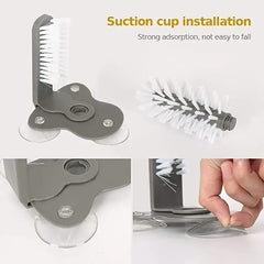 Bottle Cleaning Brush with Double Rotating Bristles