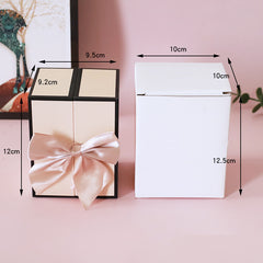 Mother's Day Gift Double Door Bear Rose Preserved Fresh Flower Jewelry Box