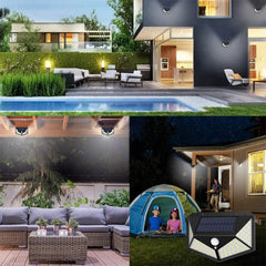 100 LED Solar Lights with Motion Sensor for Garden