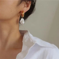Baroque Pearl Drop Earrings