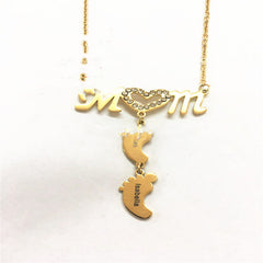 Personalized Mother's Day Stainless Steel Name Necklace