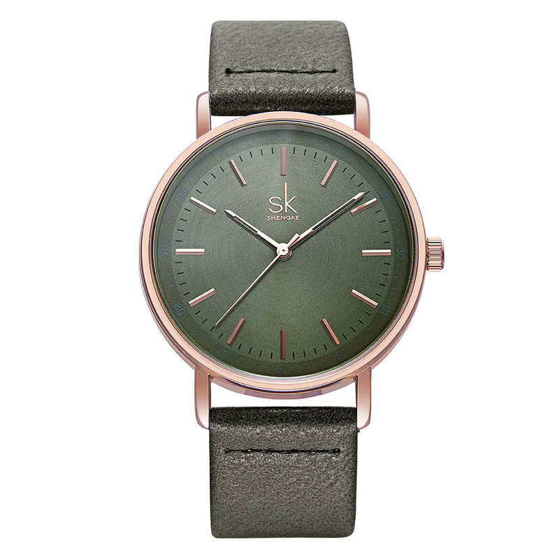 Shengke SK8065 Unisex Quartz Watch with 30m Water Resistance