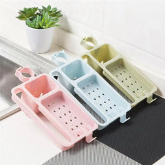 Sink Drainage Storage Rack with Sponge Organizer