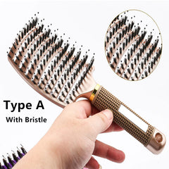 Large Curved Hair Styling Massage Comb for Smoothing