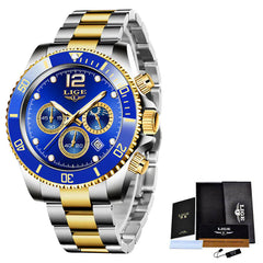 Men's Waterproof Quartz Sports Chronograph Watch