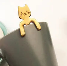Stainless Steel Cat Spoon and Stirring Spoon