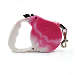 Bone Print Retractable Dog Leash
